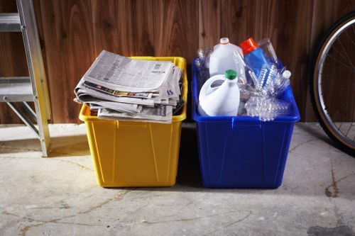 Recycling and waste management services in a busy London district