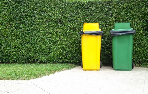 Garden waste being removed and recycled