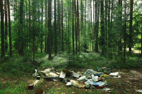 Recycling process in Central London